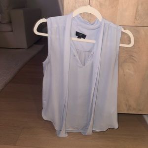 J.CREW BLUE TIE TOP